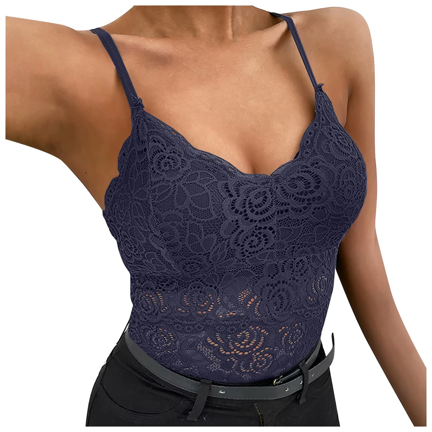 Women Lace Vest Top Wireless Lingerie Sexy V-Neck Tank Top Underwear Crop Top Camisole New plus Size Camisole Bralettes