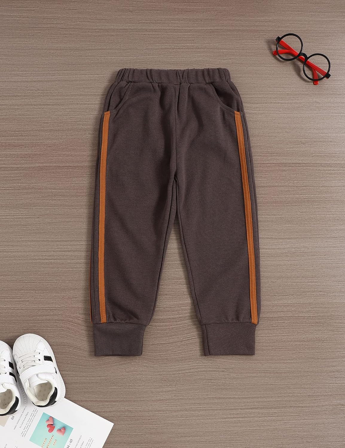Little Boy Outfit Dinosaur Printed Long Sleeve Sweatshirt Top and Pants Toddler Boys Fall Winter Clothes Set