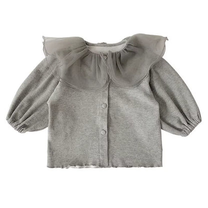 Spring Autumn Baby Toddler Clothes Girls Sweaters Cardigan Jackets Long Sleeve Girls Coat Kids Lace Jacket Children Outerwear