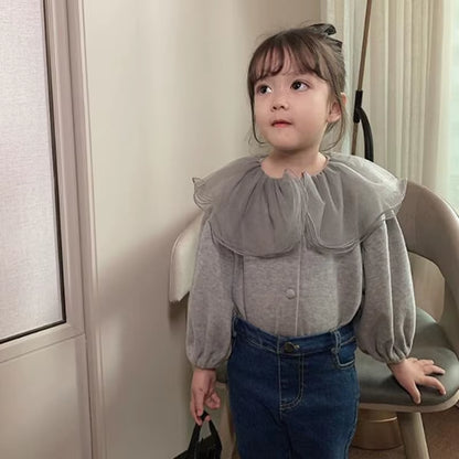 Spring Autumn Baby Toddler Clothes Girls Sweaters Cardigan Jackets Long Sleeve Girls Coat Kids Lace Jacket Children Outerwear